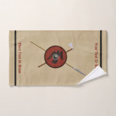 Viking Raven Shield and Weapons Bad Handdoek (Handdoek)