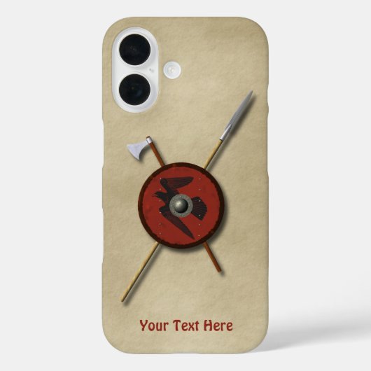 Viking Raven Shield and Weapons Case-Mate iPhone Case (Achterkant)