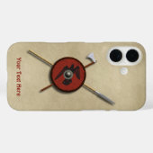 Viking Raven Shield and Weapons Case-Mate iPhone Case (Achterkant (horizontaal))