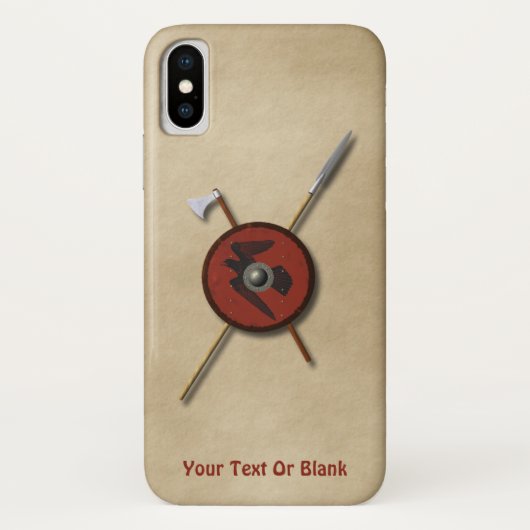 Viking Raven Shield and Weapons Case-Mate iPhone Case (Achterkant)