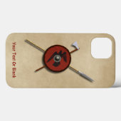 Viking Raven Shield and Weapons Case-Mate iPhone Case (Achterkant (horizontaal))