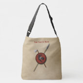 Viking Raven Shield and Weapons Crossbody Tas (Achterkant)