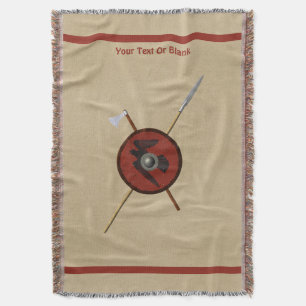 Viking Raven Shield and Weapons Deken