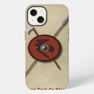 Viking Raven Shield and Weapons iPhone 13 Hoesje