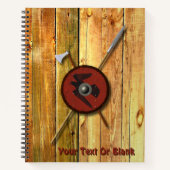 Viking Raven Shield and Weapons Notitieboek (Voorkant)