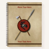 Viking Raven Shield and Weapons Notitieboek (Voorkant)