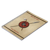 Viking Raven Shield and Weapons Notitieboek (Linkerzijde)