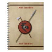Viking Raven Shield and Weapons Notitieboek (Voorkant)