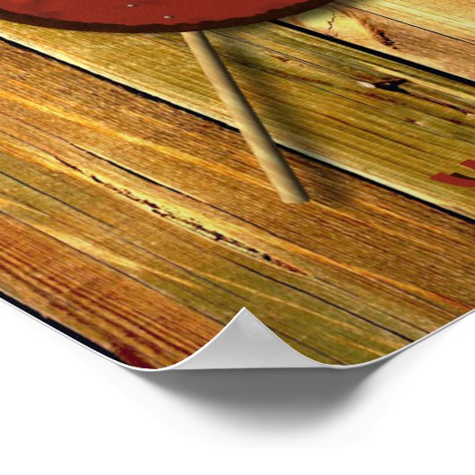 Viking Raven Shield and Weapons Poster (Hoek)