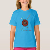 Viking Raven Shield and Weapons T-shirt (Voorkant)