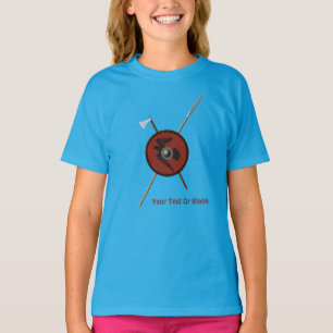 Viking Raven Shield and Weapons T-shirt