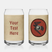 Viking Raven Shield Blikvorm Glas (Achterkant)