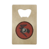 Viking Raven Shield Creditkaart Flessenopener (Achterkant)