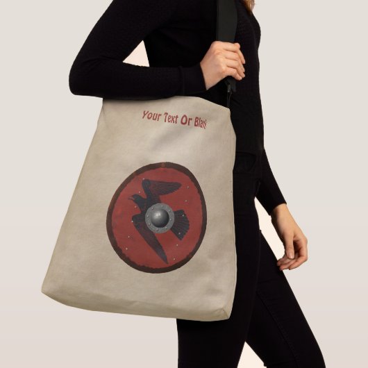 Viking Raven Shield Crossbody Tas (Dichtbij)