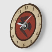 Viking Raven Shield Grote Klok (Hoek)