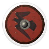Viking Raven Shield Keramische Knop (Voorkant)