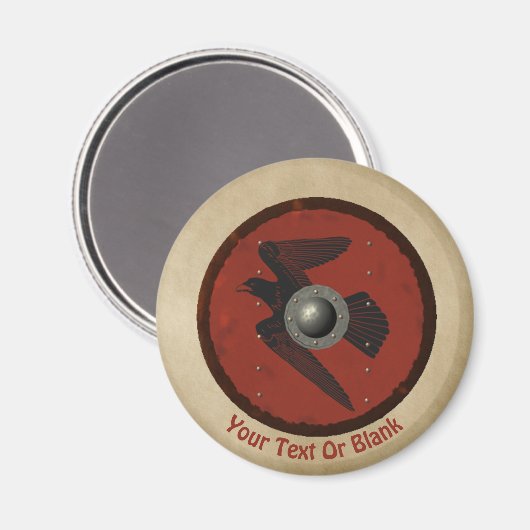 Viking Raven Shield Magneet (Voorkant / Achterkant)