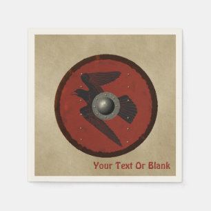 Viking Raven Shield Servet