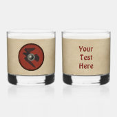 Viking Raven Shield Whisky Glas (Voorkant)