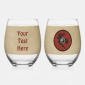 Viking Raven Shield Wijnglas Zonder Voet (Achterkant)