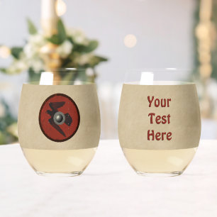 Viking Raven Shield Wijnglas Zonder Voet