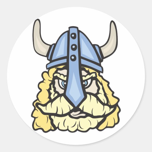 Viking! ! ronde sticker (Voorkant)