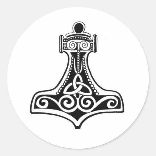 Viking Ronde Sticker (Voorkant)