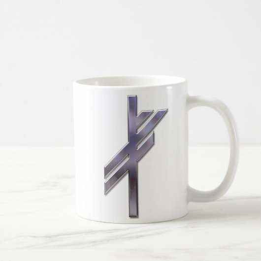 Viking Rune-luck-Silver Koffiemok (Rechts)
