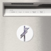 Viking Rune-luck-Silver Magneet (Insitu (Vaatwasser))