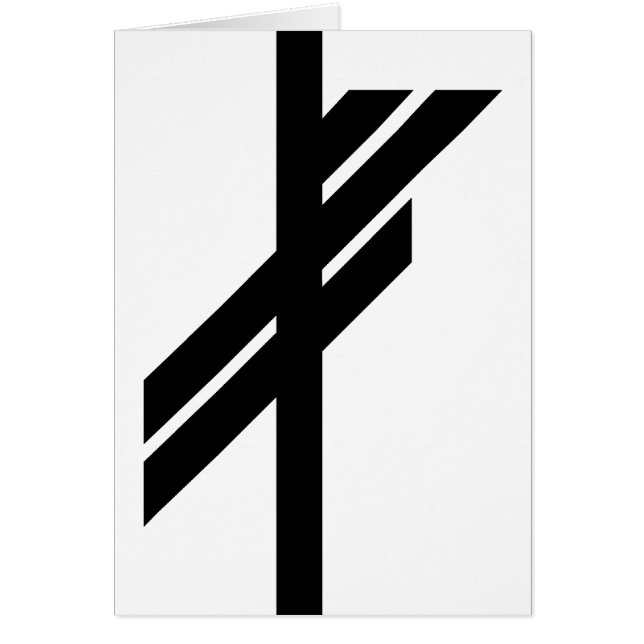 Viking Rune - Luck - zwart (Voorkant)