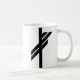 Viking Rune - Luck - zwart Koffiemok
