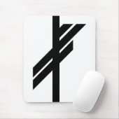 Viking Rune - Luck - zwart Muismat (Met muis)