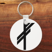 Viking Rune - Luck - zwart Sleutelhanger (Voorkant)