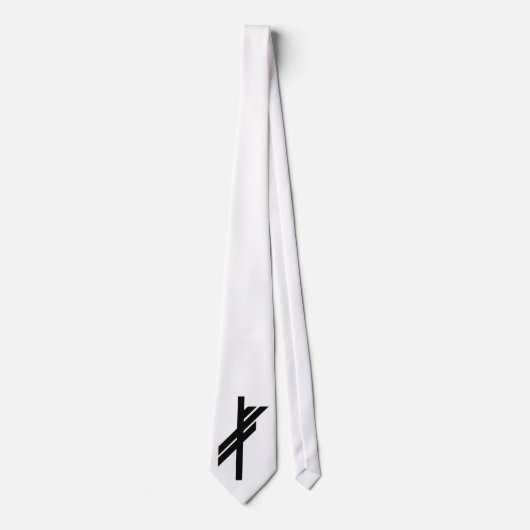 Viking Rune - Luck - zwart Stropdas (Voorkant)