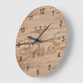 Viking Rune op gekraakt hout Grote Klok (Hoek)