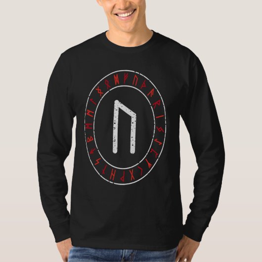 Viking Rune Uruz Runic Circle Norse Mythology Celt T-shirt (Voorkant)