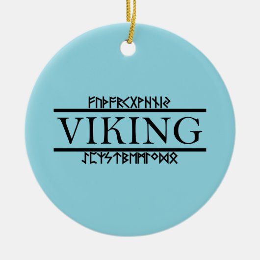 Viking Runen Sieraden Keramisch Ornament (Voorkant)
