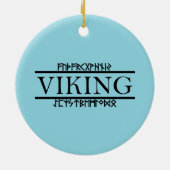 Viking Runen Sieraden Keramisch Ornament (Achterkant)
