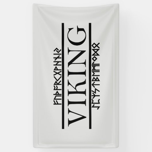Viking Runes Banner (Verticaal)