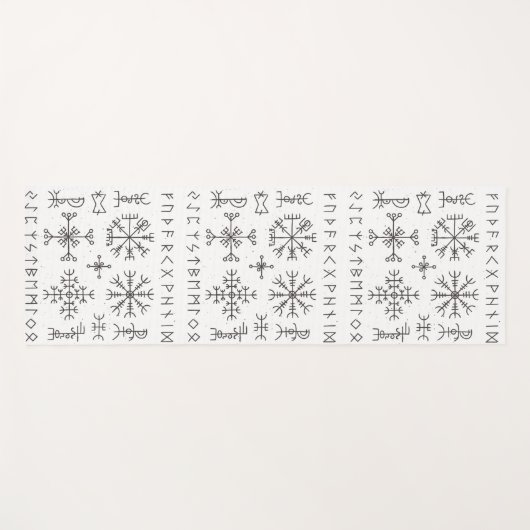 Viking Runes Yogamat (Voorkant (horizontaal))