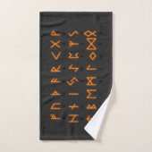 Viking Runic Alphabet Bad Handdoek (Handdoek)