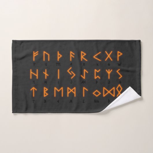 Viking Runic Alphabet Bad Handdoek (Handdoek)