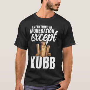 Viking Schaken Gazon Spel Set Kubb Yard Spel Konin T-shirt