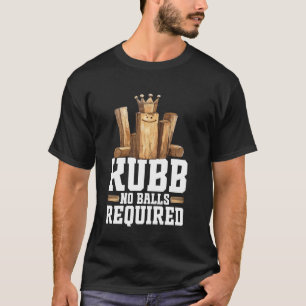 Viking Schaken King Kubb Speler Yard Spelset Vikin T-shirt
