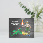 Viking Schatzoeken Gefeliciteerd Briefkaart (Staand voorkant)