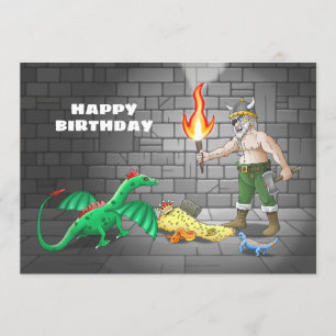 Viking Schatzoeken Verjaardag Kaart