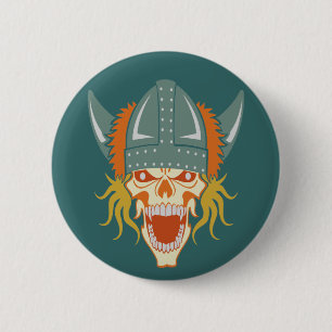 VIKING schedel aangepaste kleurknop Ronde Button 5,7 Cm