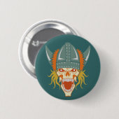 VIKING schedel aangepaste kleurknop Ronde Button 5,7 Cm (Voorkant /achterkant)