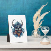 Viking Schedel Berserker Fotoplaat (Zijkant)