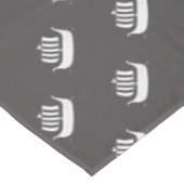 Viking schepen/beugboot met aangepaste achtergrond tafelkleed (Gekanteld)